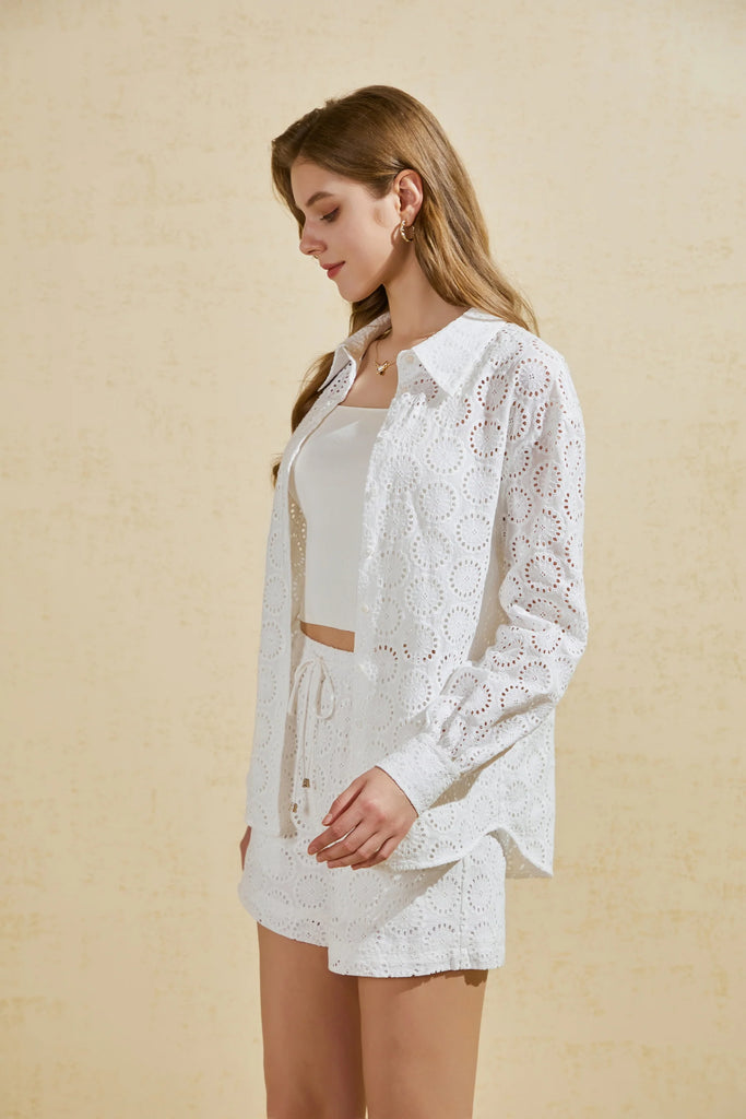 Clarissa Cotton Shirt | White Shirts 8,10,12,14 G.D.S.