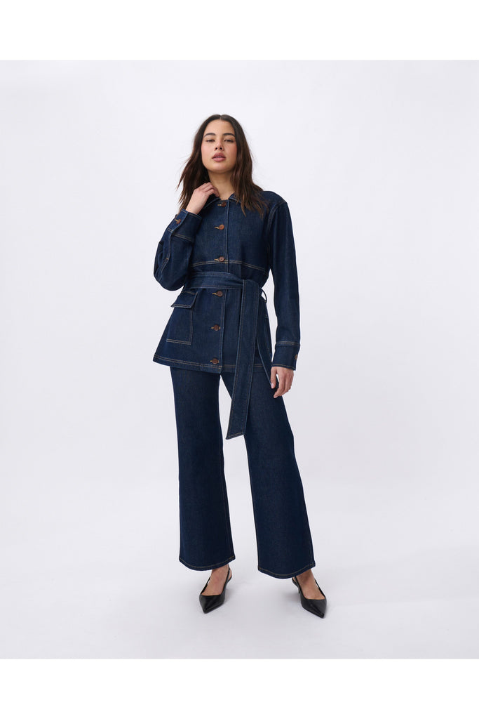 Kireina Gabriella Denim Jacket Indigo Blue
