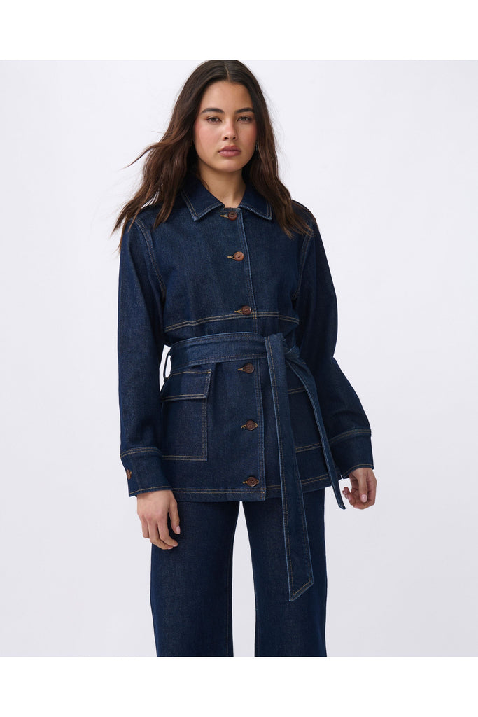 Kireina Gabriella Denim Jacket Indigo Blue