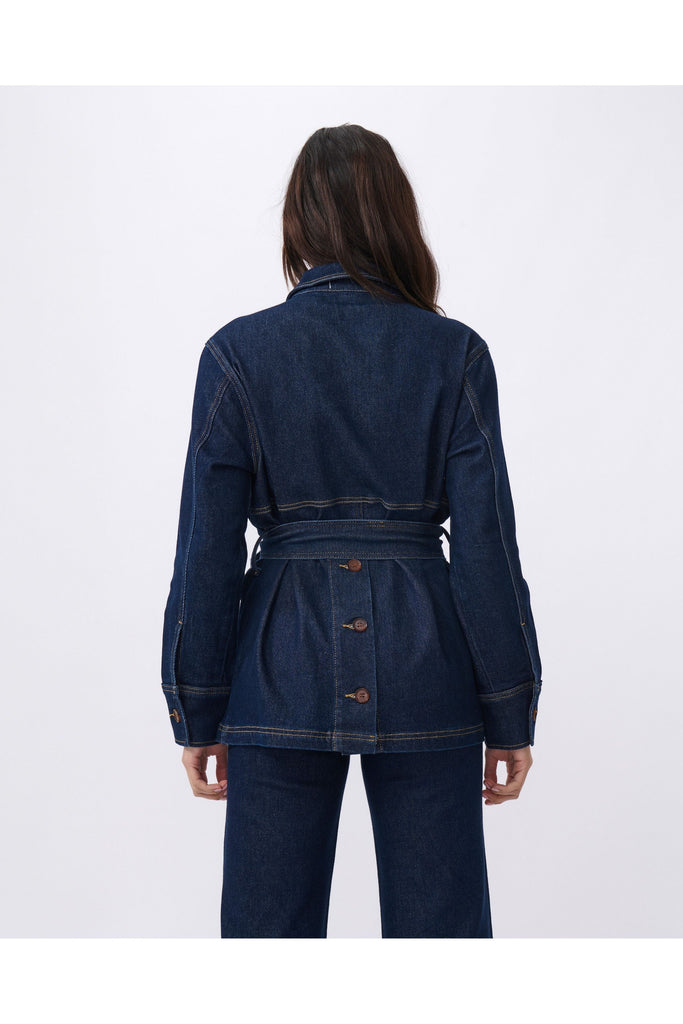 Kireina Gabriella Denim Jacket Indigo Blue