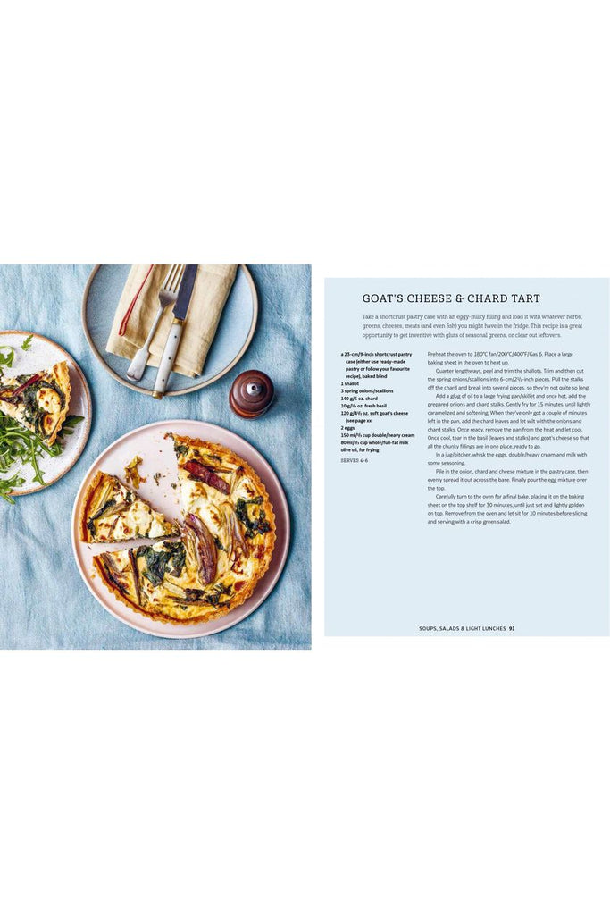 Goat's Cheese & Chard Tart Recipe fromFermented Foods for everyday eating published by Ryland Small Peters