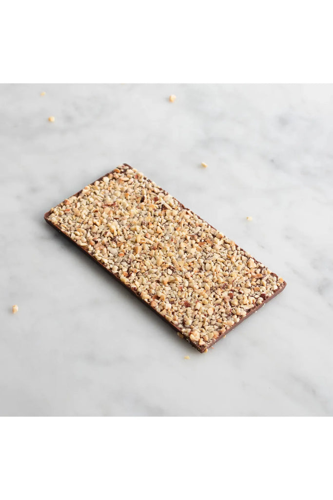 House of Chocolate unpackaged Gianduja Roasted Hazelnut Milk Chocolate Bar 