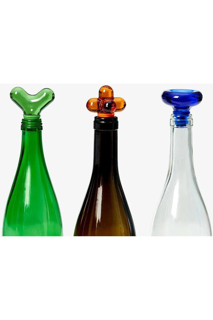 Hobknob Bottle Stopper | Blue Bar + Cocktail Accessories Areaware