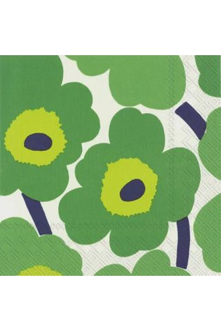 IHR-Cocktail-Napkin-Marimekko-Unikko-Green