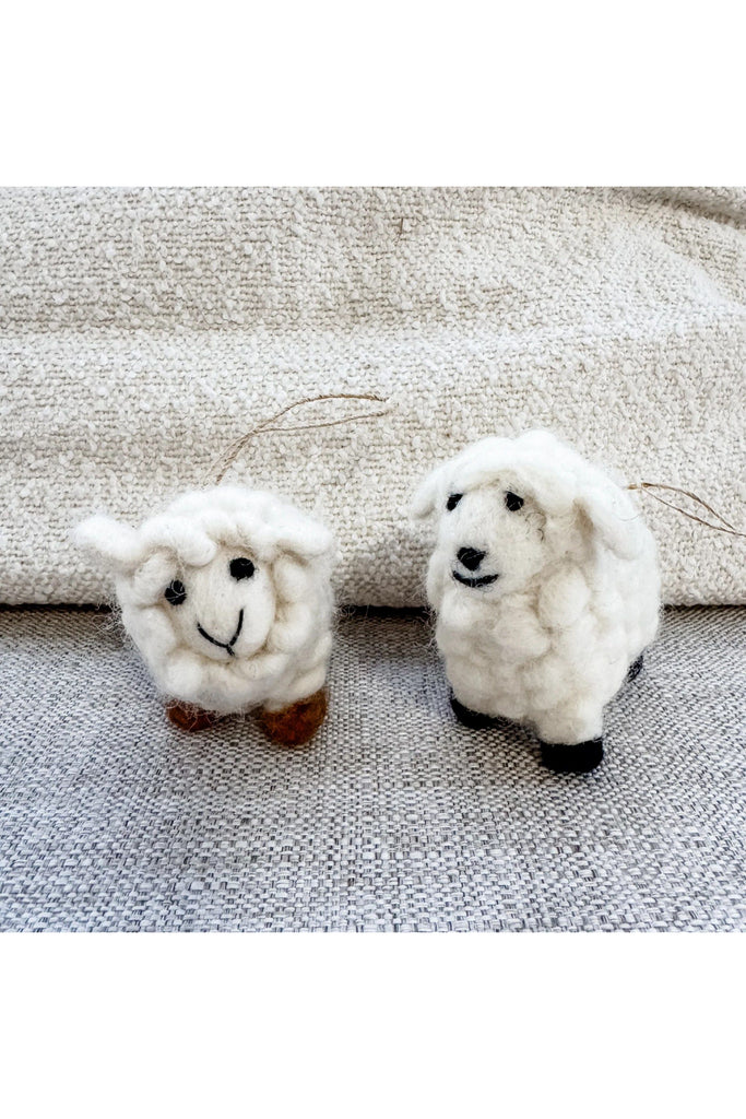 Hanging Decoration  | Felt Sheep | Brown Hooves Christmas Decorations Store 17