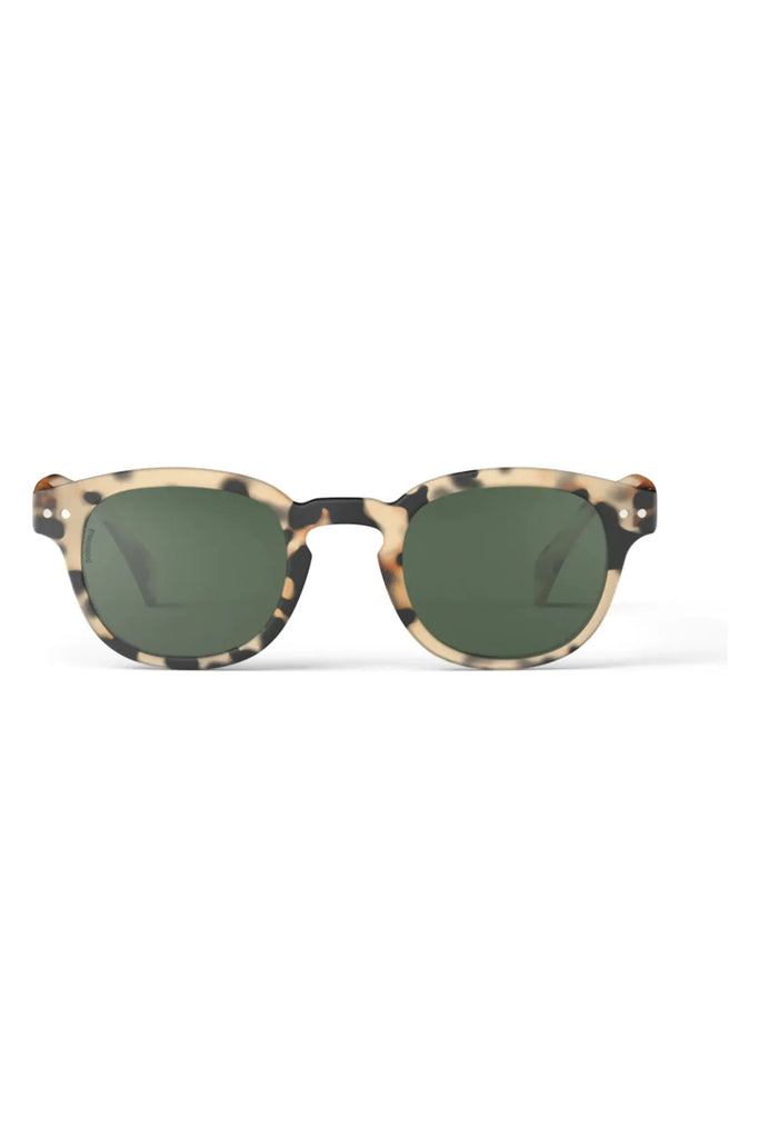 Izipizi Polarised Sunglasses Frame Shape C Light Tortoise Front View