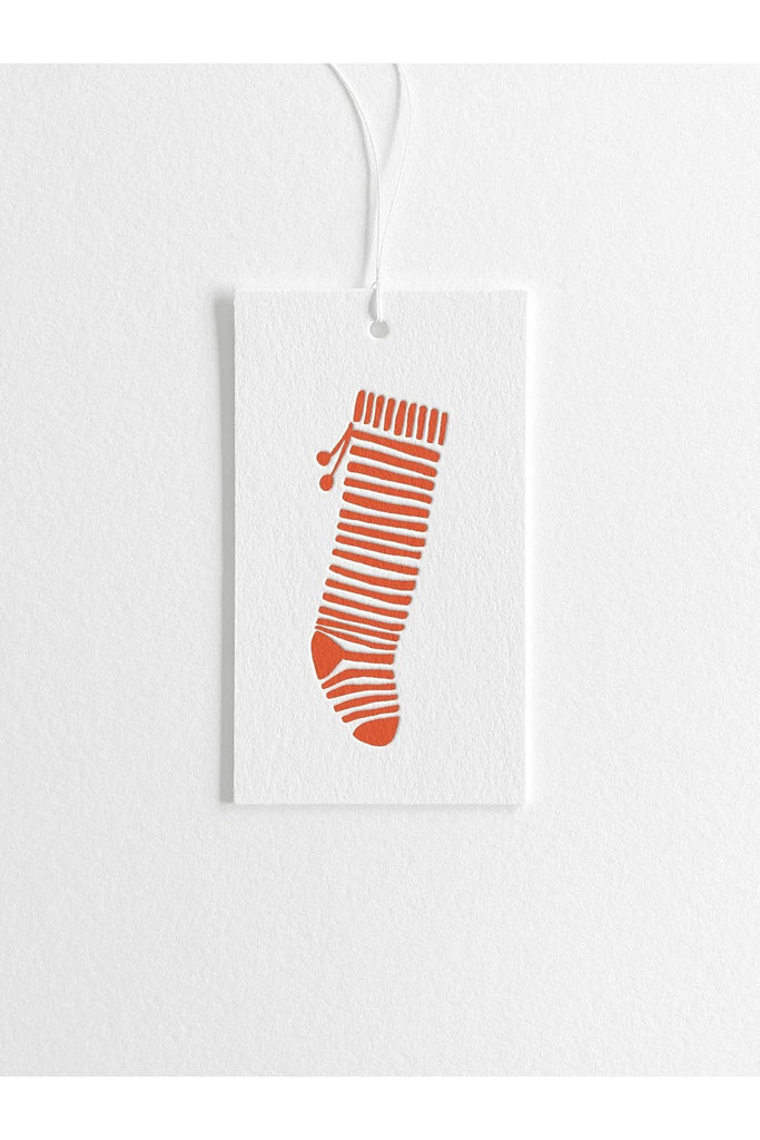 Gift Tag | Christmas Stocking Striped Christmas Gift Tags Inker Tinker