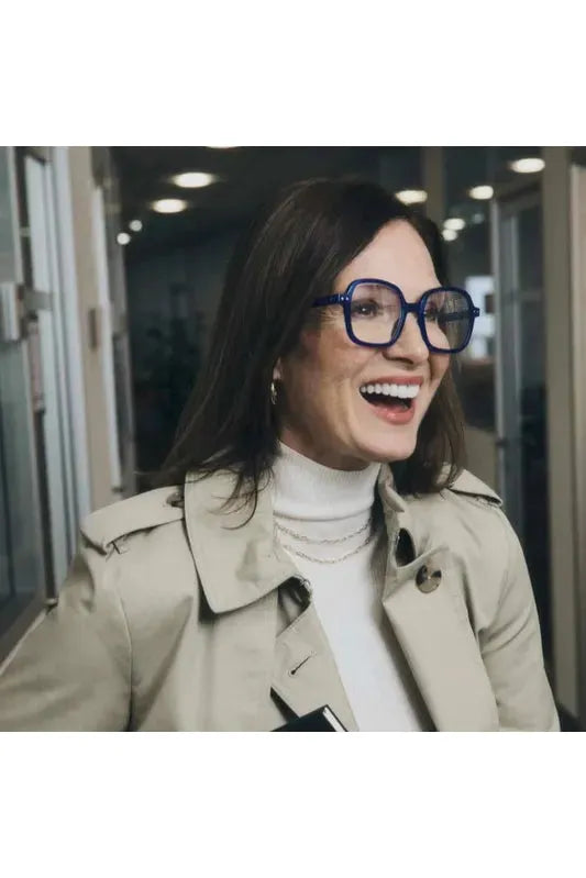 Office Playground Collection | Reading Glasses | Frame Shape #O | Blue Ink Reading Glasses 1+,1.5+,2+,2.5+,3+ Izipizi
