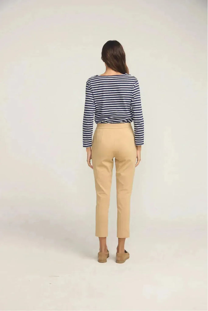 French Breton Boat Neck Top | White Stripe + Navy Base Tees S,M,L,XL Jac Cadeaux