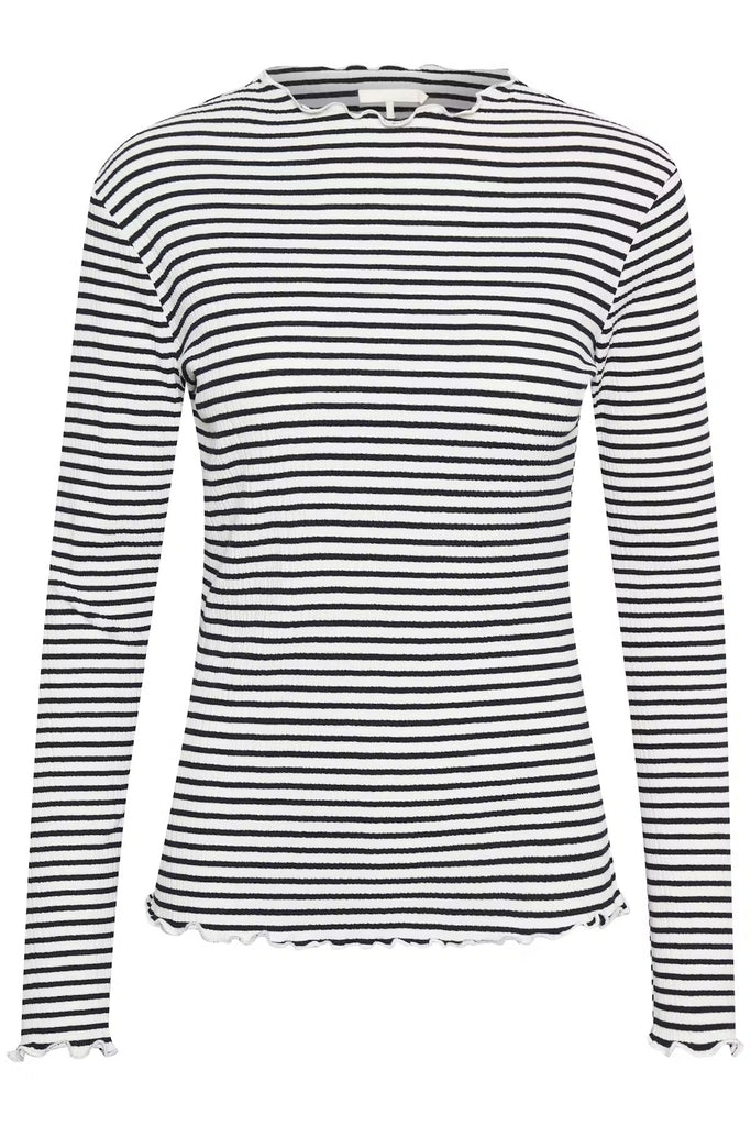 Candace Stripe Long Sleeve Top Tops XS,S,M,L Karen by Simonsen