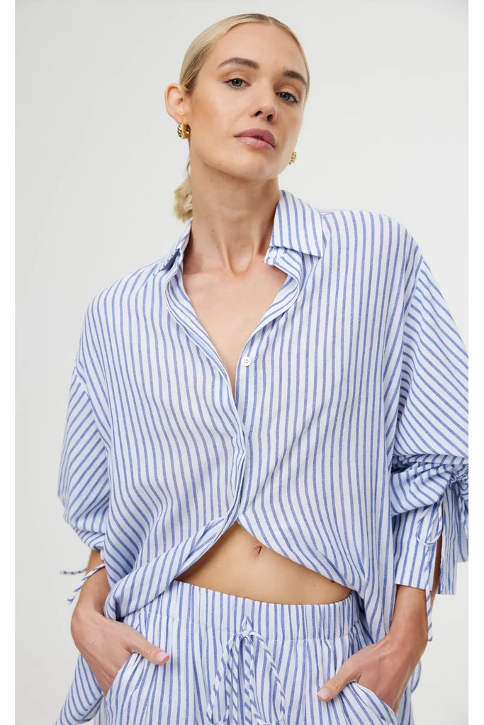 Kinney Ashton Shirt Sea Stripe