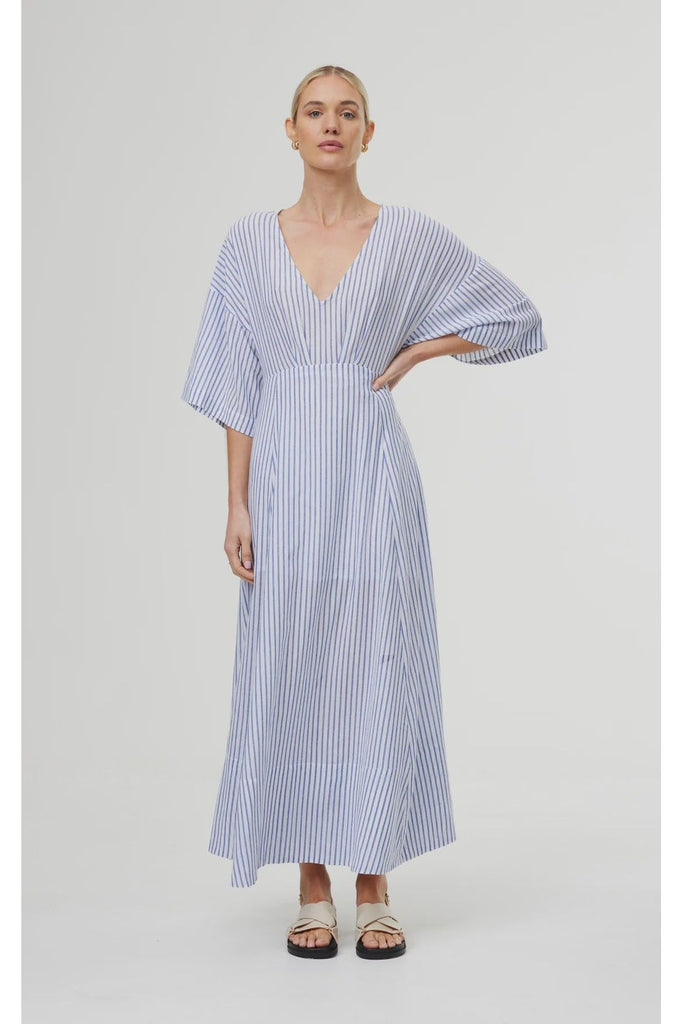 Kinney Ellis Dress Sea Stripe blue and white