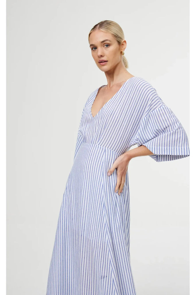 Kinney Ellis Dress Sea Stripe blue and white