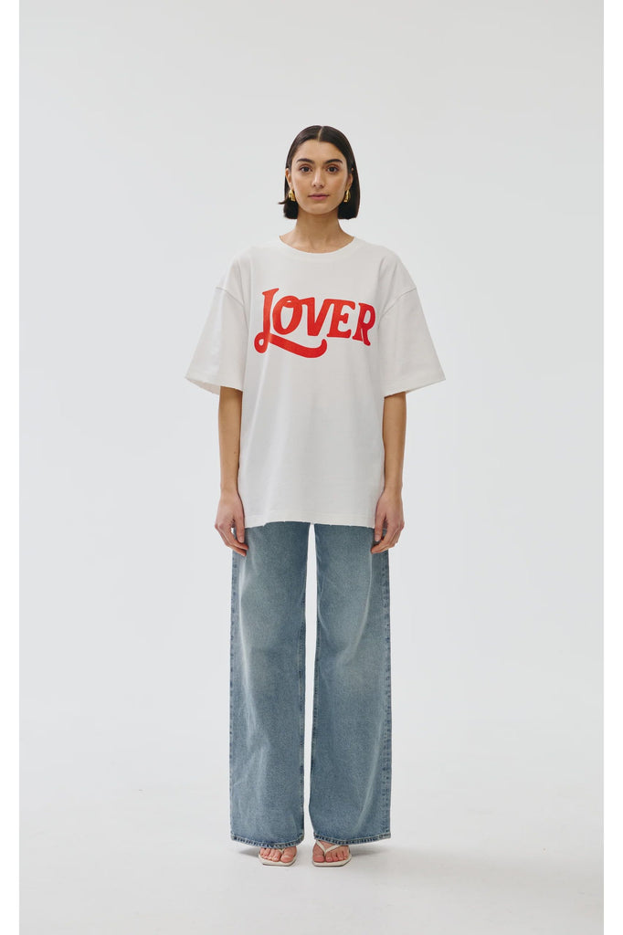 Lover Tee | White Tees XS,S Kinney