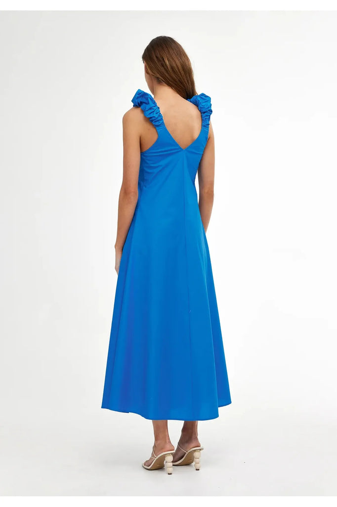 Kinney Paloma Dress Cobalt Blue back view