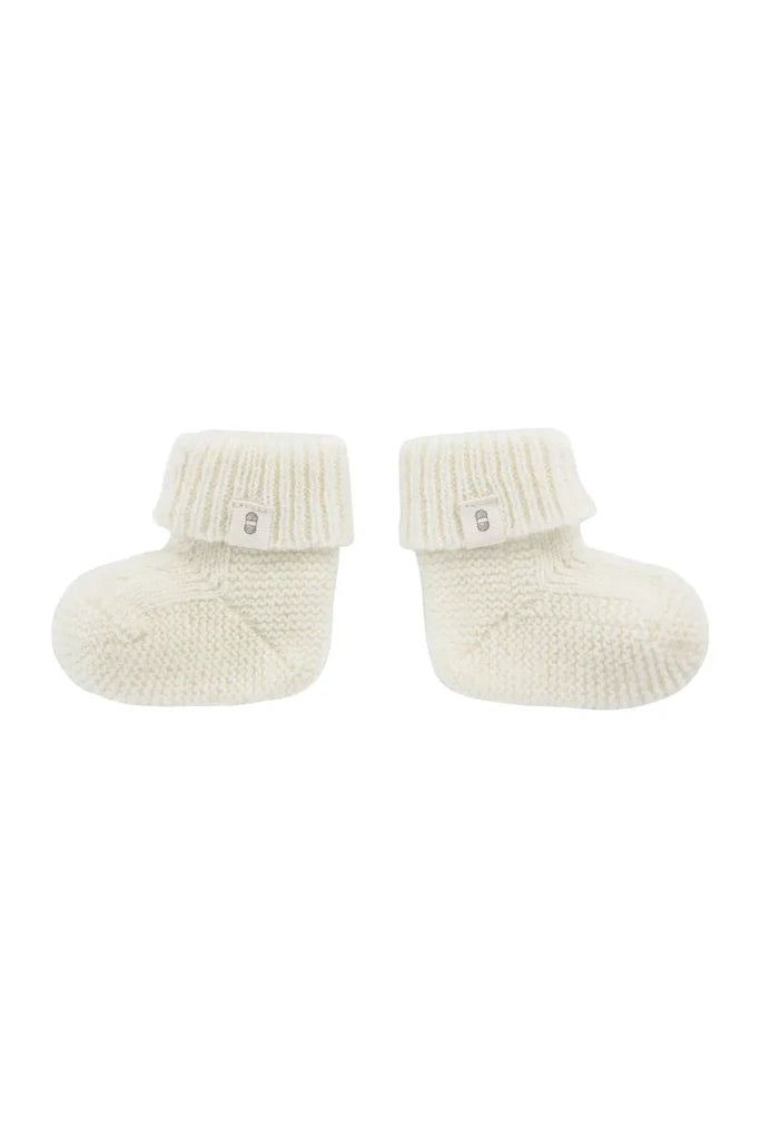 Benmore Knits Booties Warm White