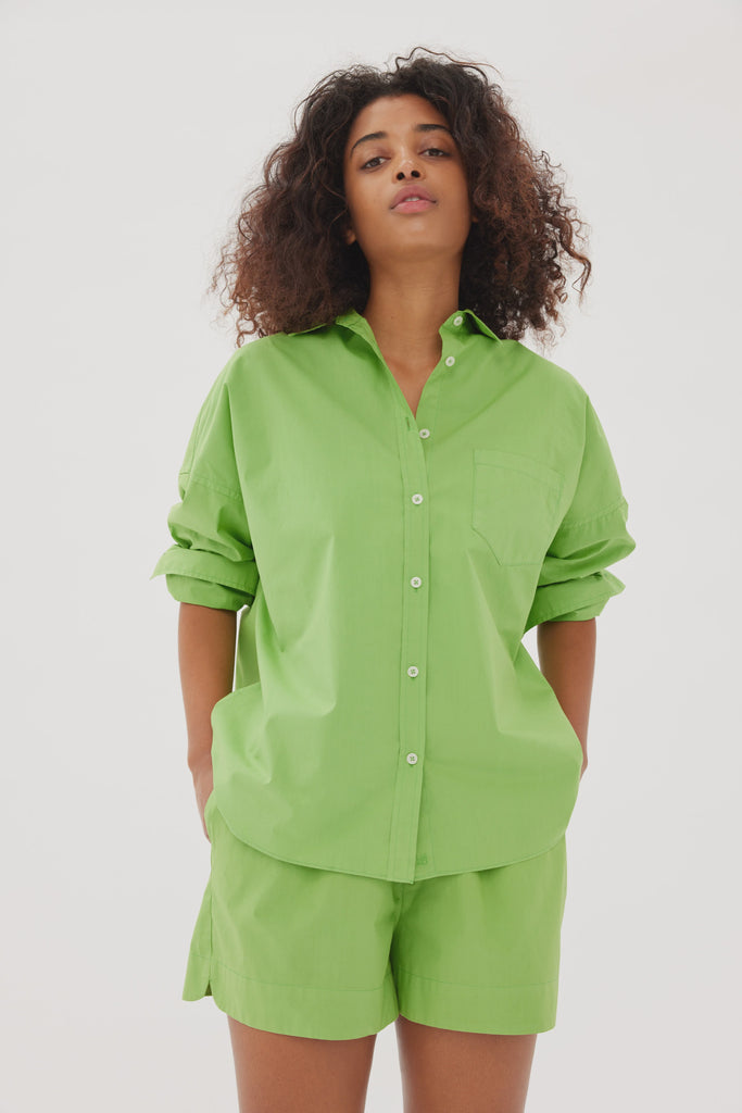 LMND Chiara Classic Shirt Kiwi Green