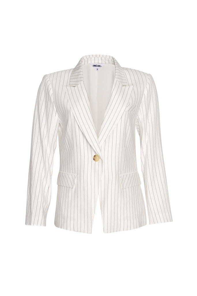 Loobies Story Revelry Blazer Off White Stripe 