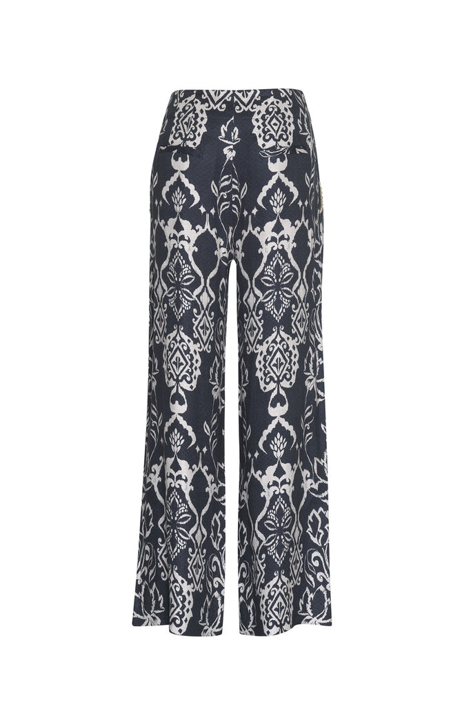 Loobies Story Lucca Pant Indigo Multi print