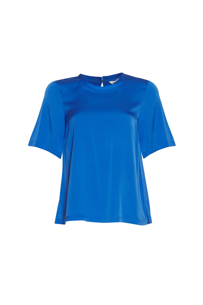 Loobies Story Luxe Silk Tee Corfu Blue