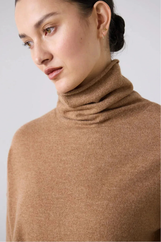 Laing Mara Funnel Neck Jumper Gingerbread