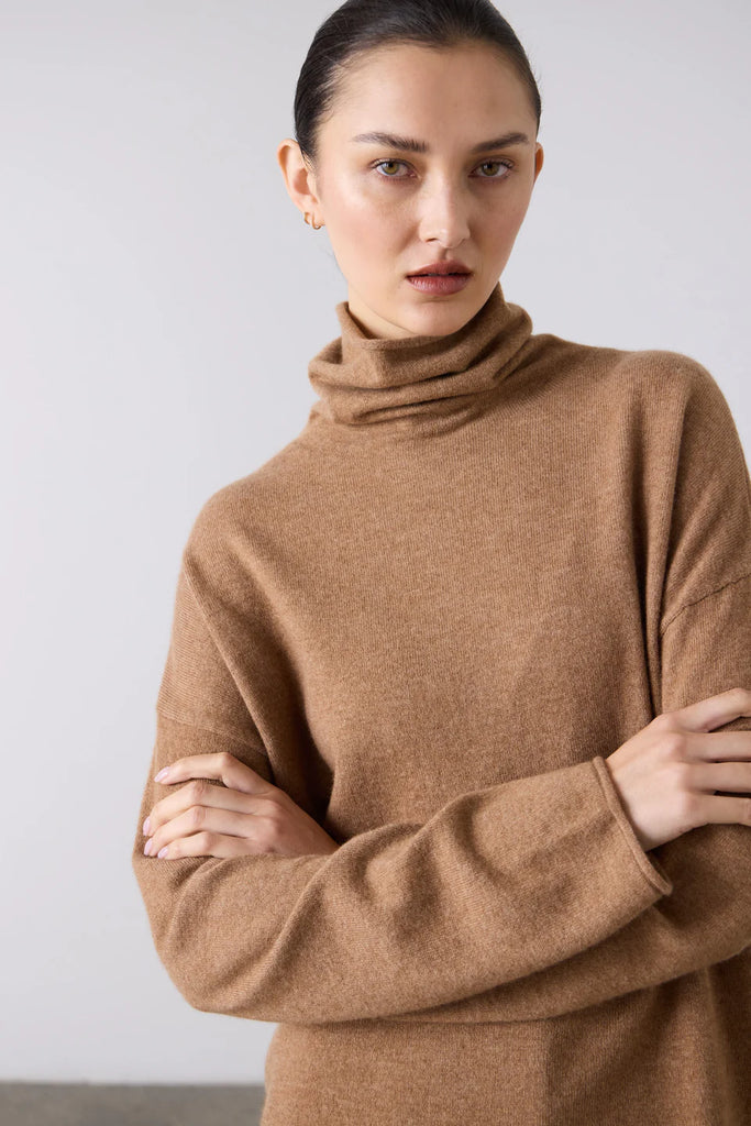 Laing Mara Funnel Neck Jumper Gingerbread