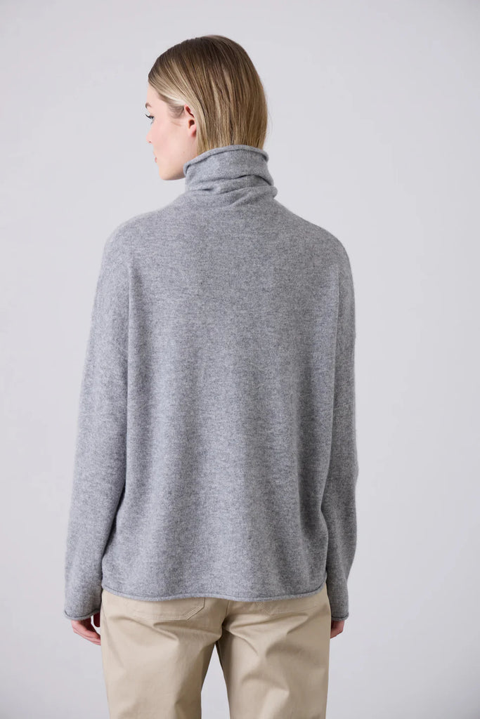 Laing Boxy Cashmere Jumper Grey Marle