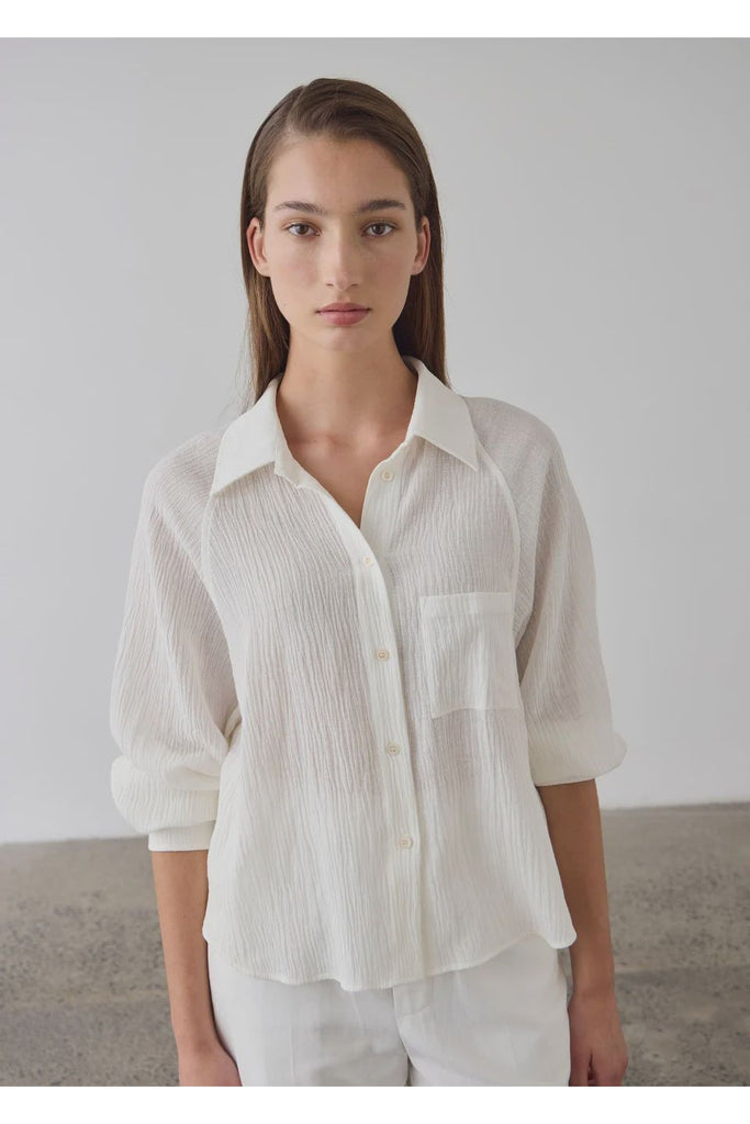 Raglan Sleeve Blouse | Ecru Tops XS,S,M,L Laing