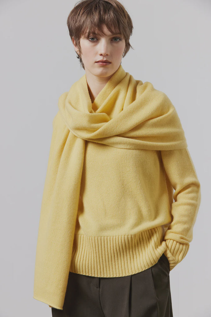 Laing Cashmere Scarf Winter Yellow
