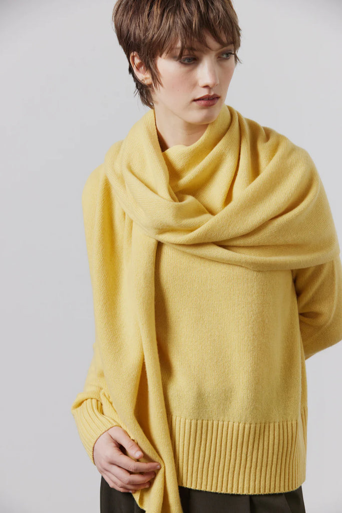 Laing Cashmere Scarf Winter Yellow
