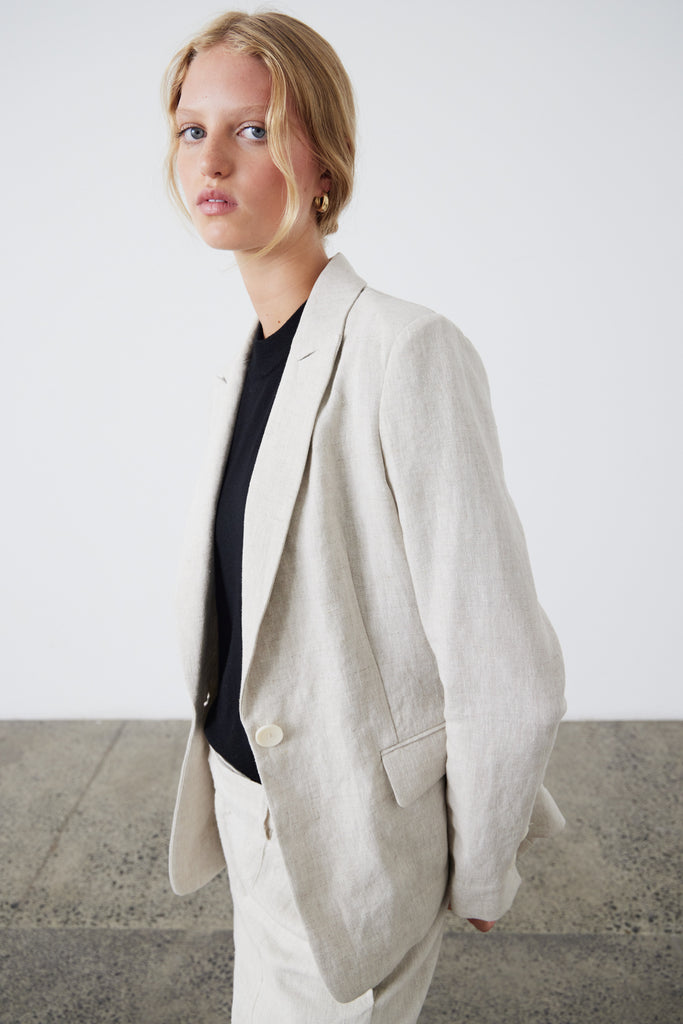 Laing Linen Blazer Natural