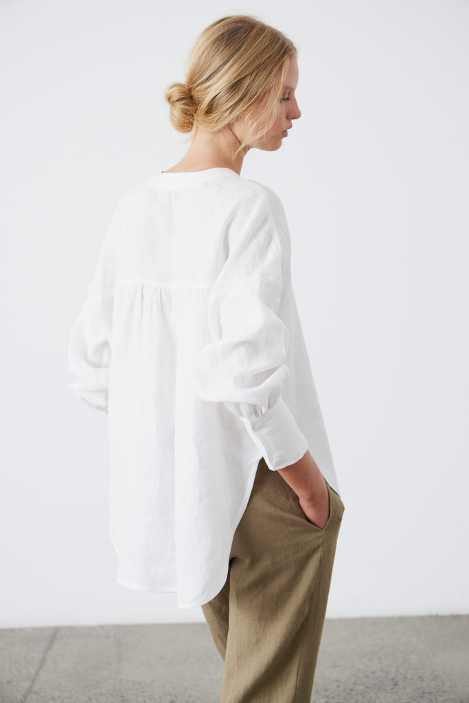 Laing Palma Scoop Blouse White