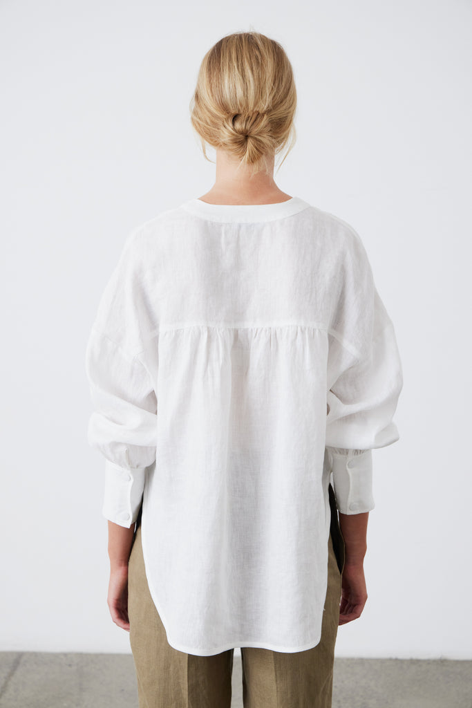 Laing Palma Scoop Blouse White