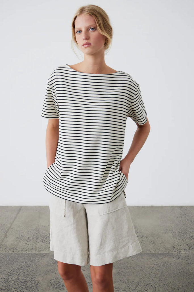 Laing Pablo Short Sleeve Stripe T Shirt