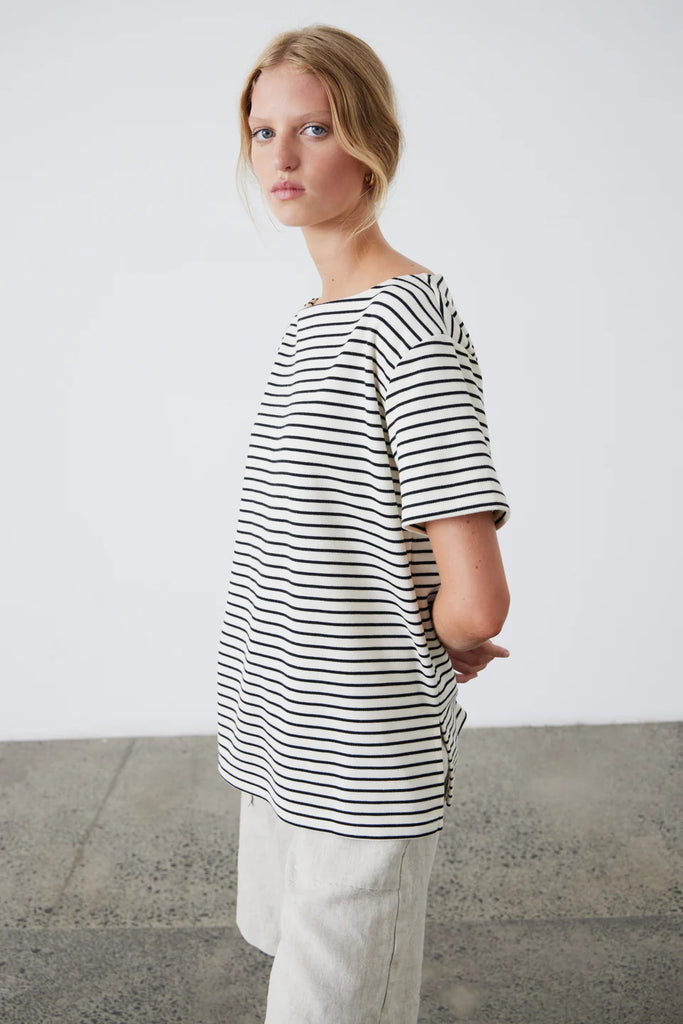 Laing Pablo Short Sleeve Stripe T Shirt