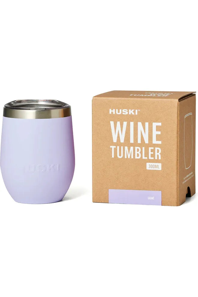 Summer Nights Limited Edition Collection | Wine Tumbler | 2 Finishes Beer + Wine Coolers + Cool Tumblers Lilac Huski