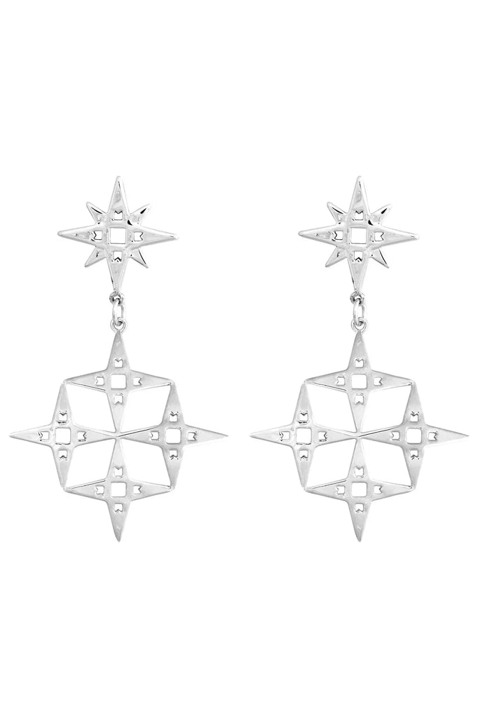 Lindi Kingi Constellation Earrings Silver
