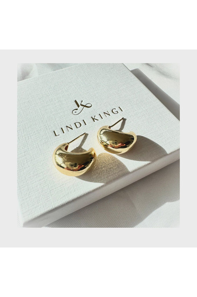 Lindi Kingi Dew Drop Earrings Gold