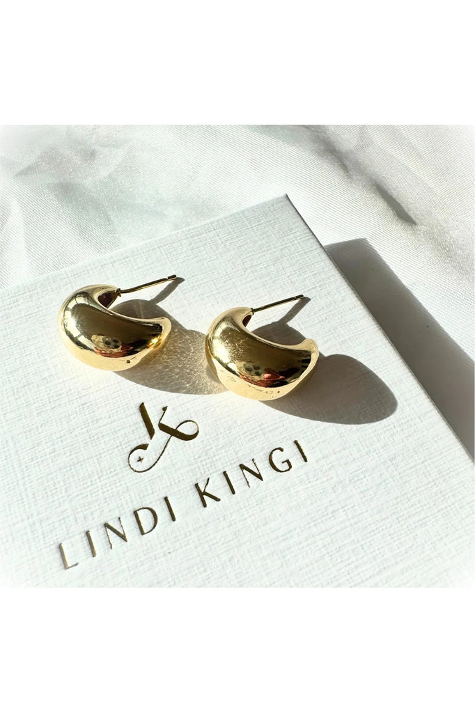 Lindi Kingi Dew Drop Earrings Gold