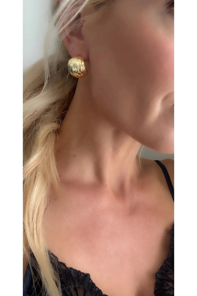 Globe Stud Earrings | Gold Earrings Lindi Kingi