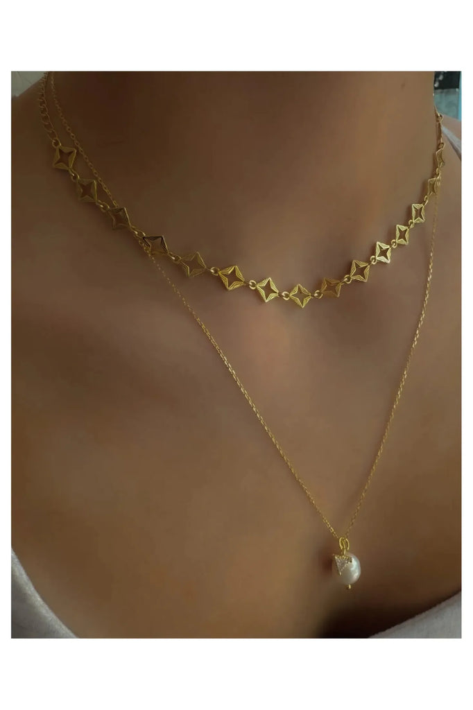 Pearl + Prism Necklace | Gold Necklaces + Pendants Lindi Kingi