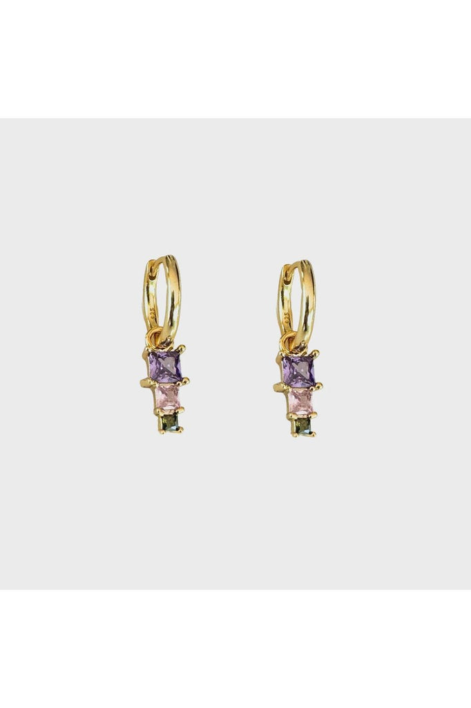 Sleeper Earrings | Pink + Peridot Earrings Lindi Kingi