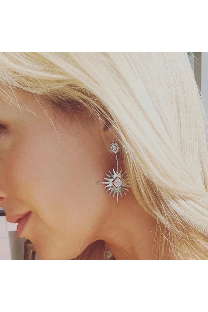 Lindi Kingi Solar Earrings Silver