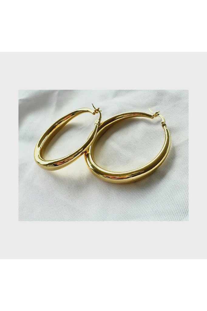 Tropics Hoop Earrings | Gold Earrings Lindi Kingi