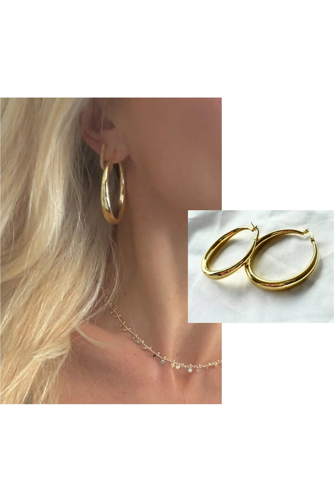 Lindi Kingi Tropics Hoop earrings Gold