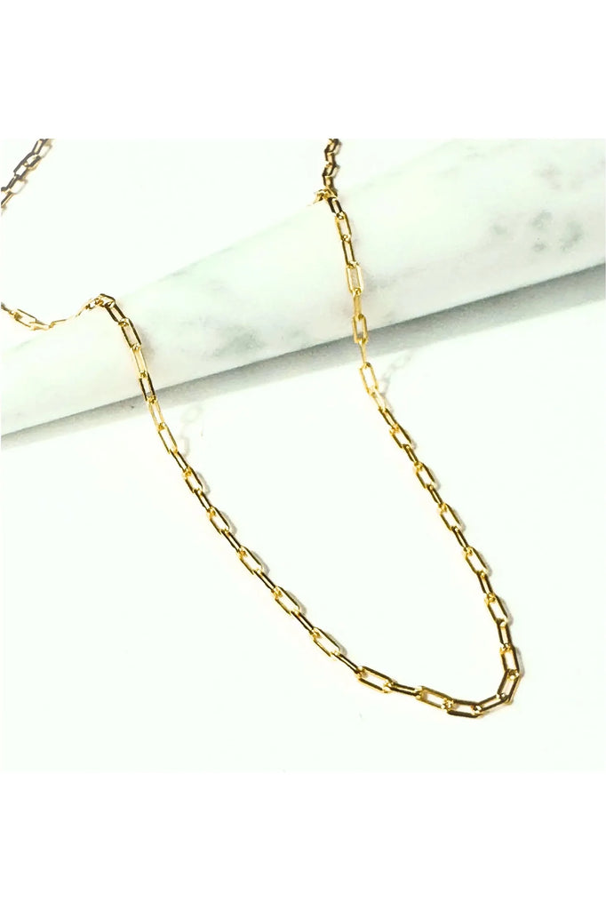 Lindi Kingi Paperclip Necklace Gold