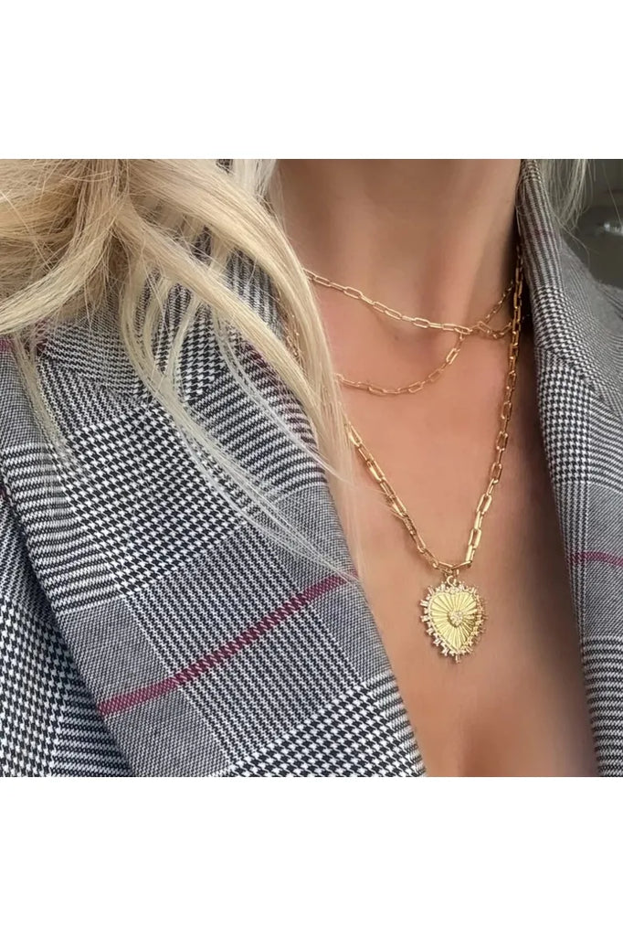 Lindi Kingi Paperclip Necklace Gold