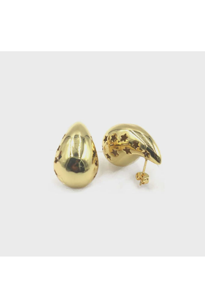 Lindi Kingi Starry Drop Earrings Gold