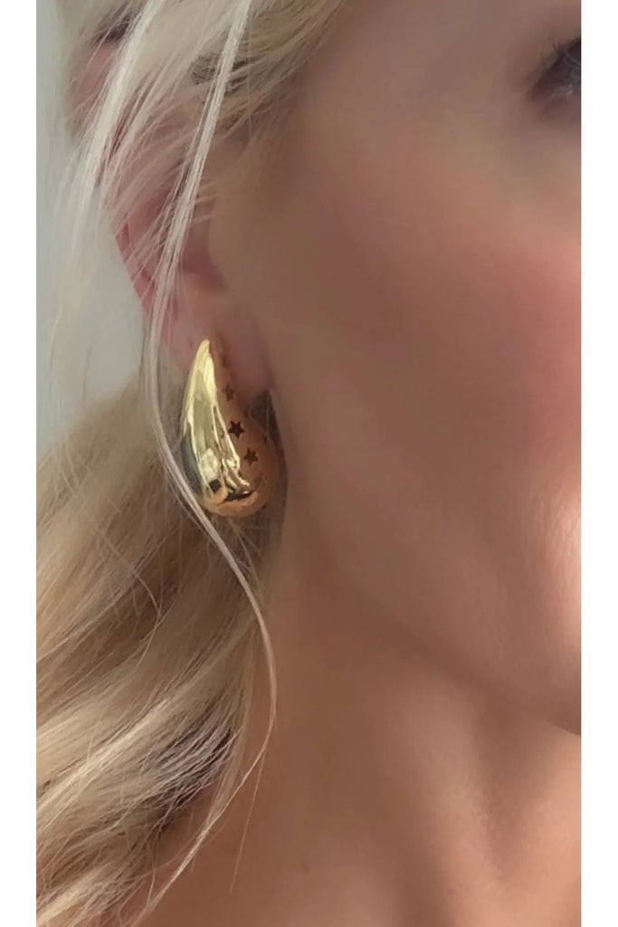 Lindi Kingi Starry Drop Earrings Gold