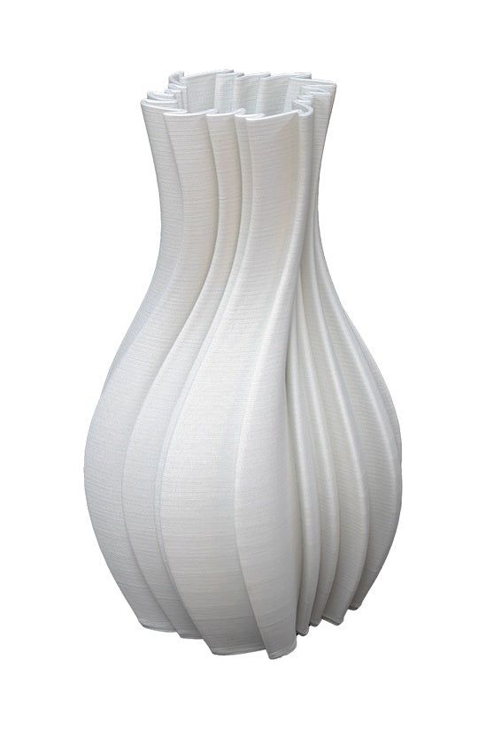 Louella White 3D Ceramic Vase | Large Vases + Pots Flower Systems
